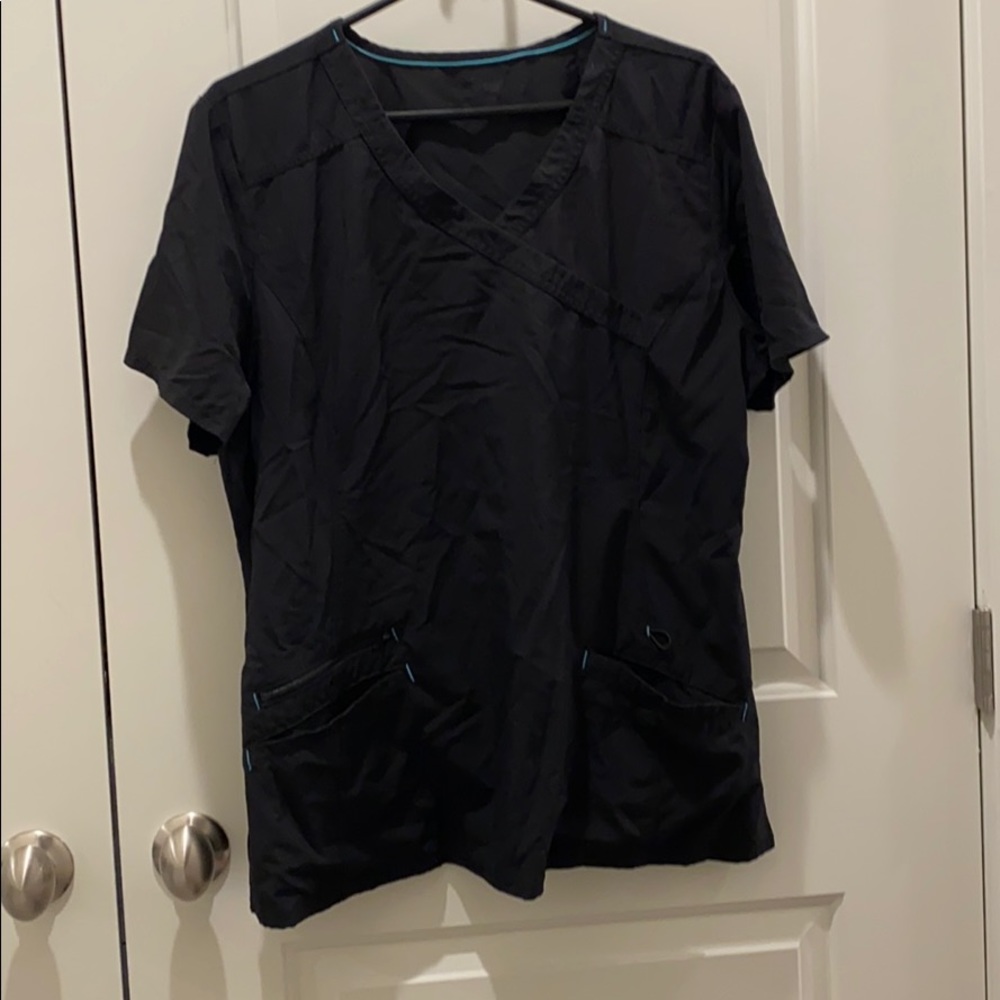 Black scrub top